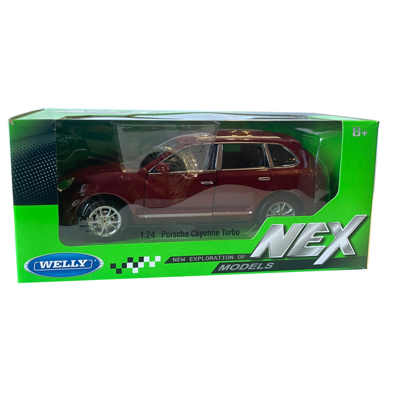 Іграшкова машинка металева WELLY 1:24 PORSCHE CAYENNE TURBO, червоний, 20*8*7 см (22431W)