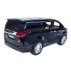 Машинка металева Toyota Alphard чорна 1:24 звук світло інерція відкр двері баг капот 19*7,5*7,5 см (RS-11632)