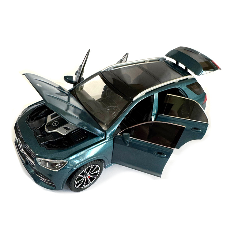 Машинка металева Mercedes-benz GLE 350 de 4MATIC Мерседес зелений Автопром 1:24 світло звук відкр двері баг капот 20*9*8см (AP7708)