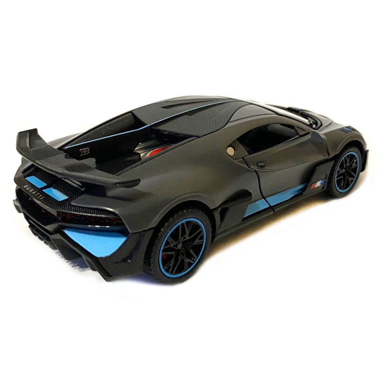 Ігрова машинка Бугатті Широн "Автопром" Bugatti Divo (1:32) сіра. інерц., світ, звук, відкр. двері,14*6*5 см (30307)