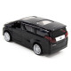Іграшкова машинка металева TOYOTA ALPHARD, тойота альфард, чорний, відкр двері, інерція, 5*11*4см (250276)
