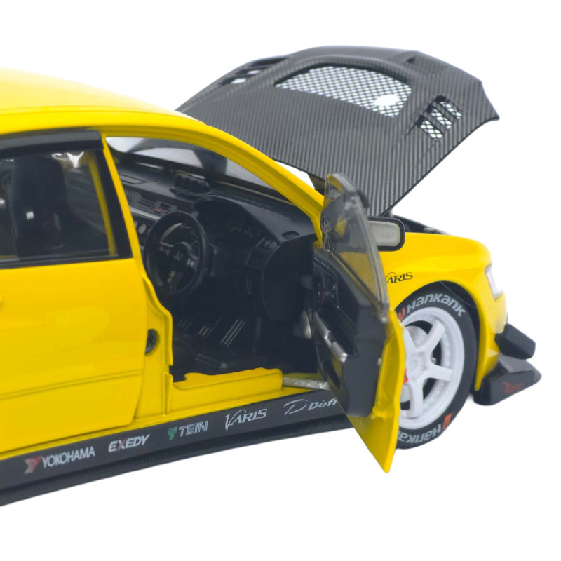 Машинка метал Mitsubishi Lancer Evolution IX АвтоЕксперт жовта 1:24 звук світло 21*8*7 см (G8119-55)