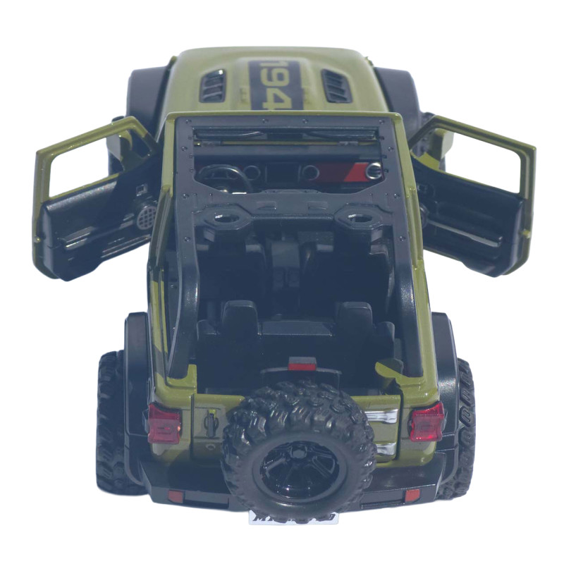 Машинка метал Jeep Wrangler Rubicon АвтоЕксперт зелена 1:32 світло звук інерція 14*6*6 см (LF-05124)