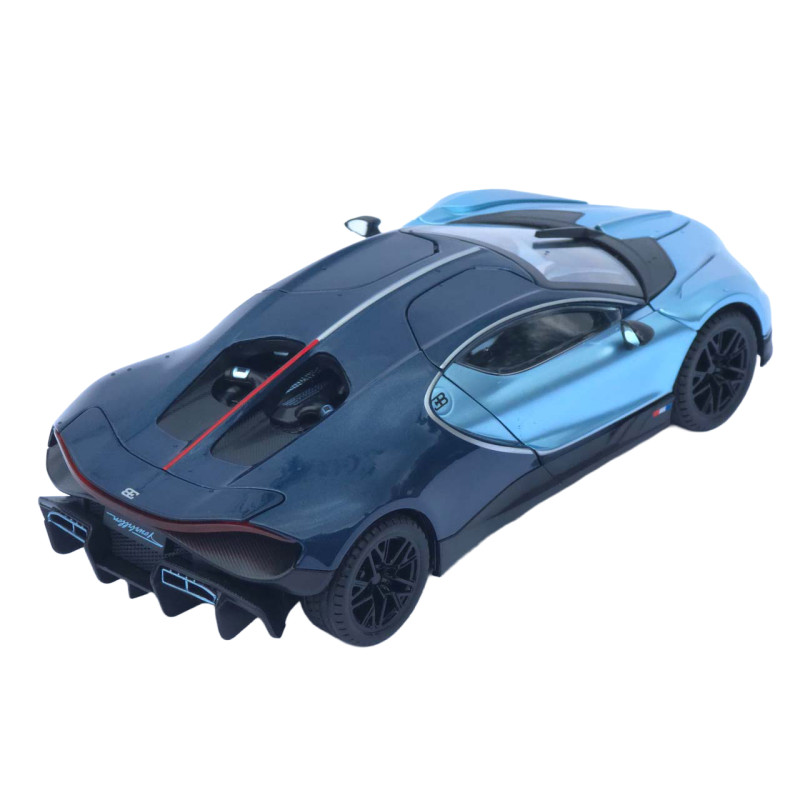 Машинка метал Bugatti Chiron АвтоЕксперт 1:24 синя звук світло інерція 20,5*10*5,5 см (G6601-52)