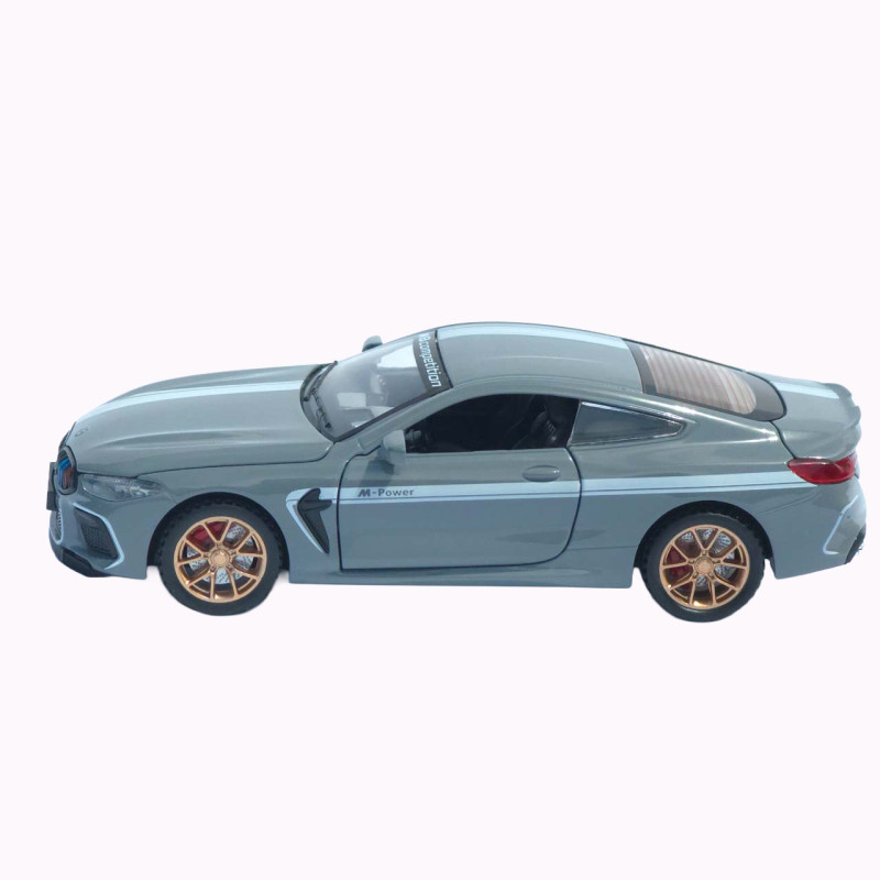 Машинка метал BMW M8 Competition АвтоЕксперт сіра 1:32 звук світло інерція 15*6,5*4 см (LF-93732)