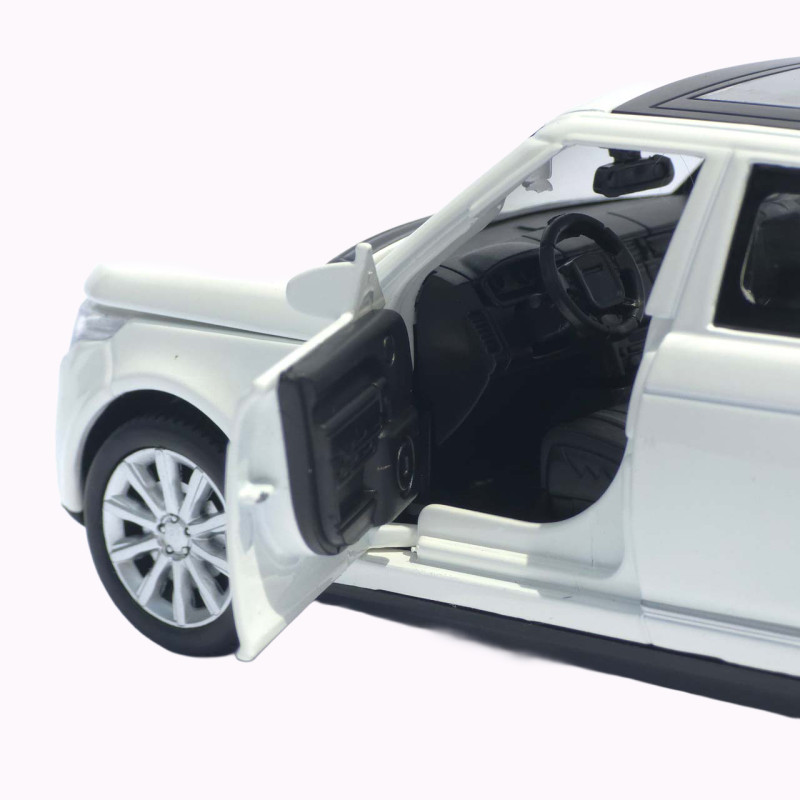 Машинка метал Range Rover Vogue АвтоЕксперт біла 1:32 звук світло відкриваються двері капот багажник (72655)