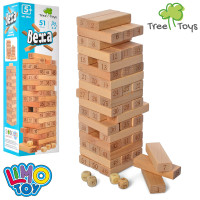 Настільна гра башта Вежа (Vega) за номерами. Версія гри Дженга (Jenga) MD2654