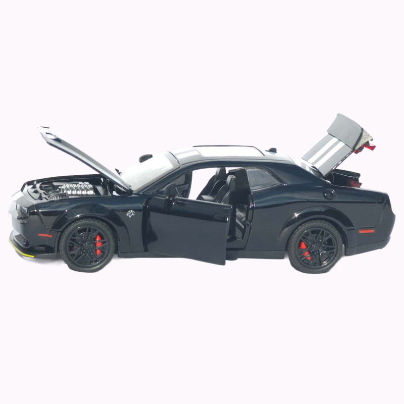 Машинка метал Dodge Challenger SRT Hellcat АвтоЕксперт чорна 1:32 звук світло 15,7*7*5 см (LF-30608)