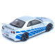 Машинка метал Nissan Skyline GT-R срібляста 1:32 світло звук інерція відч двері капот багаж (TK-13306)