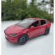 Машинка метал Tesla model X електрокар червона Тесла 1:24 відкр двері баг капот звук світло 17,5*7,5*5,5см (EL 97188)