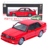 Машинка метал BMW M3 (E30) АвтоЕксперт червона 1:24 світло звук відкр двері капот багажник (1273-27)