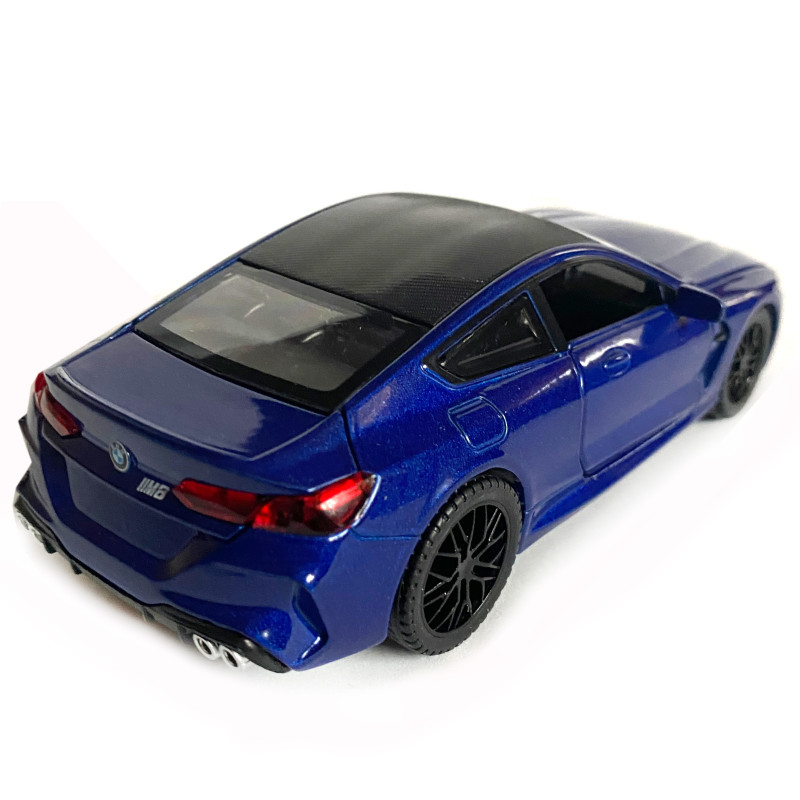 Іграшкова машинка металева BMW M8 Competition Coupe, БМВ, синя, звук, світло, інерція, откр двері, багажник, капот, Автоексперт, 1:32, 15*7*5см (ТК-12340/42212)