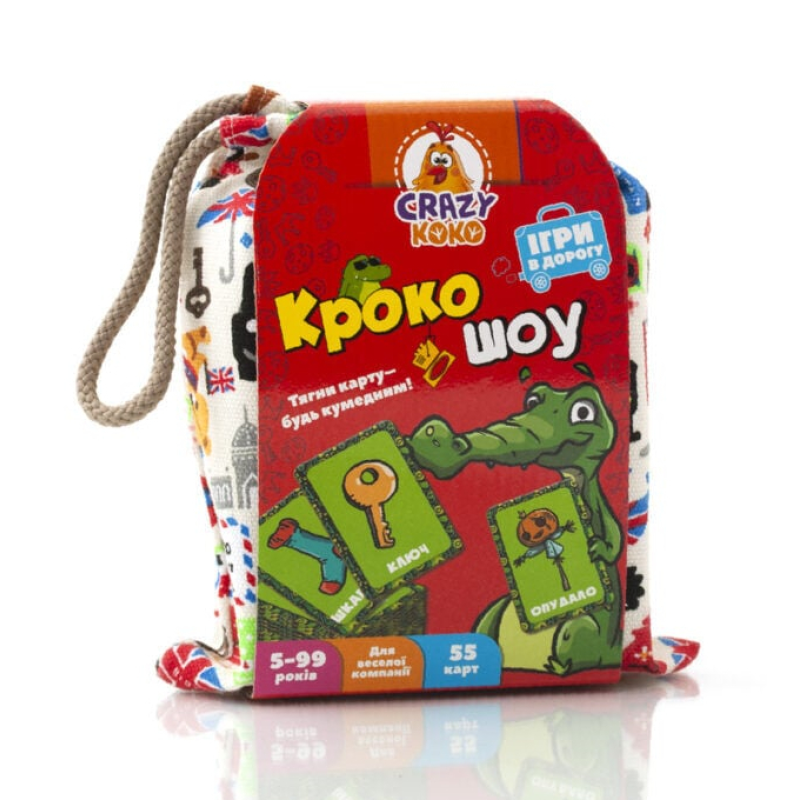 Настільна гра VLADI TOYS «Крокошоу», гра в мішку укр. (VT8077-10)