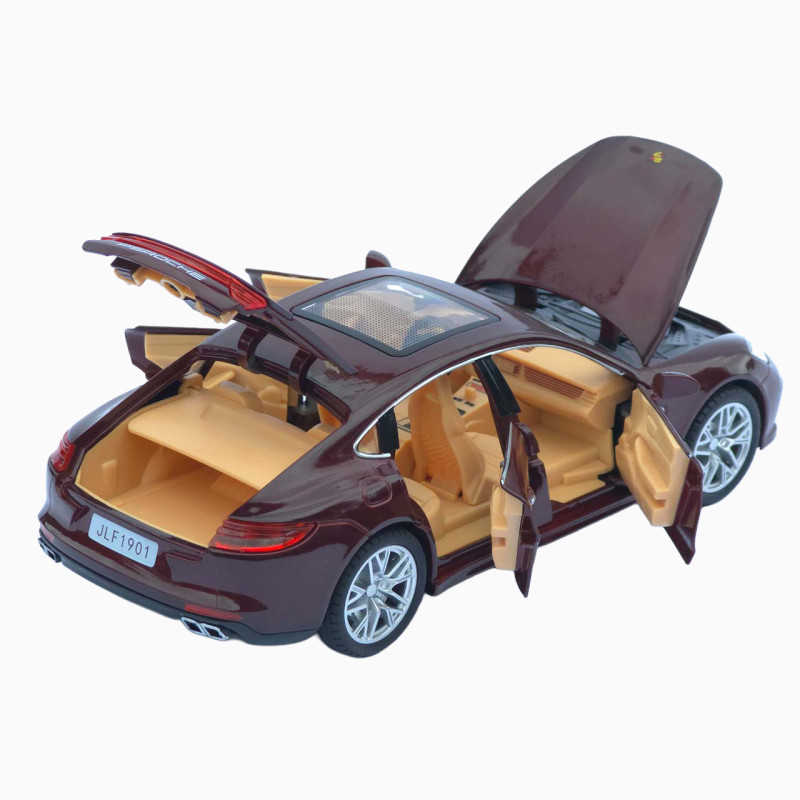 Машинка метал Porsche Panamera АвтоЕксперт бордова 1:24 звук світло інерція 20*7,5*6 см (3120-04)