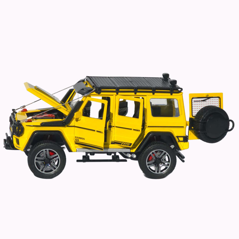 Машинка метал Brabus 800 Adventure XLP АвтоЕксперт жовта 1:24 звук світло відкр двері капот багажник (2814-25)