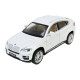 Машинка метал BMW X6 БМВ біла 1:32 світло звук відкр двері 15*6*5,5 см (68311)