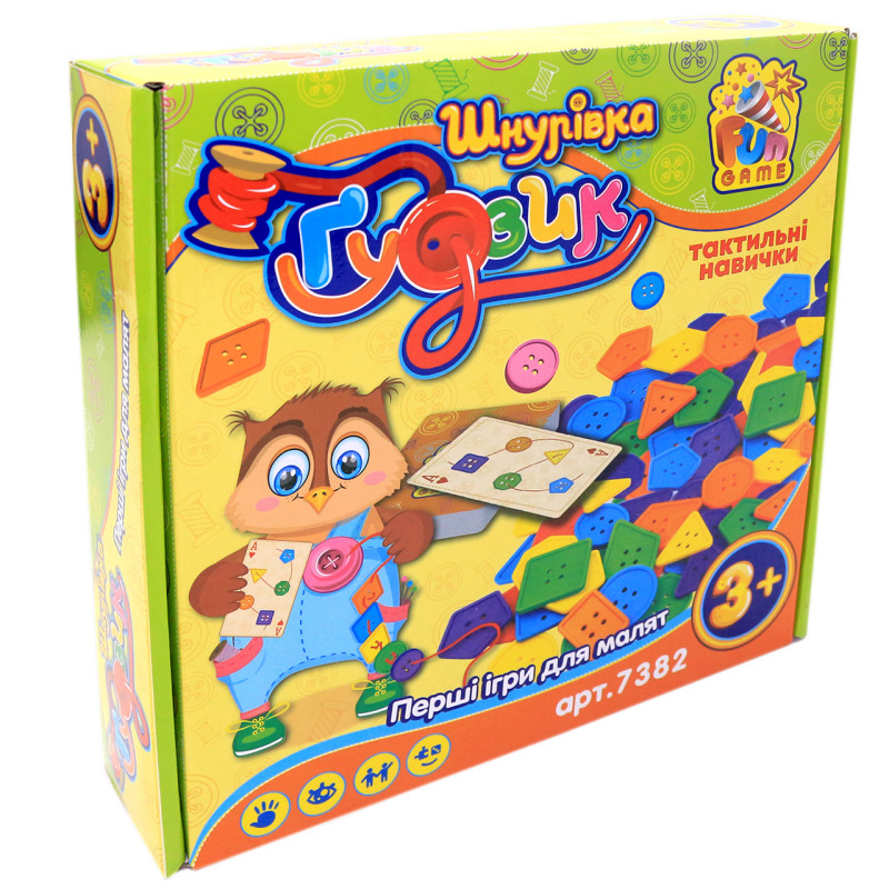 Гра сортер-шнурівка для самих маленьких гудзик (гудзик), 7382
