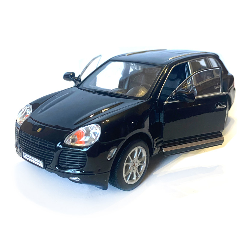 Іграшкова машинка металева WELLY 1:24 PORSCHE CAYENNE TURBO, чорний, 20*8*7 см (22431W)