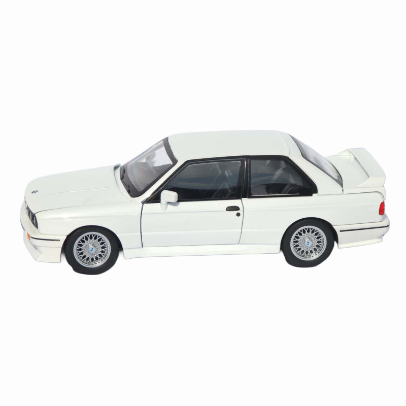 Машинка метал BMW M3 (E30) АвтоЕксперт біла 1:24 світло звук відкр двері капот багажник (1273-27)