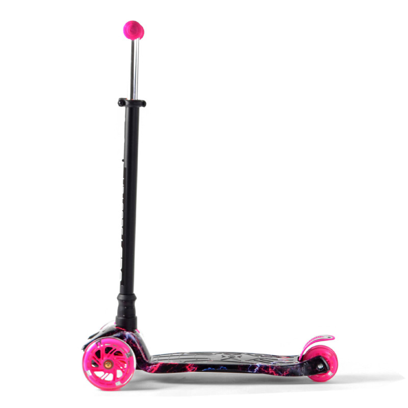 Самокат MAXI "Best Scooter" пластмасовий, 4 колеса PU, світло, трубка керма алюмінієва, d=12см, в кор. (779-2019)