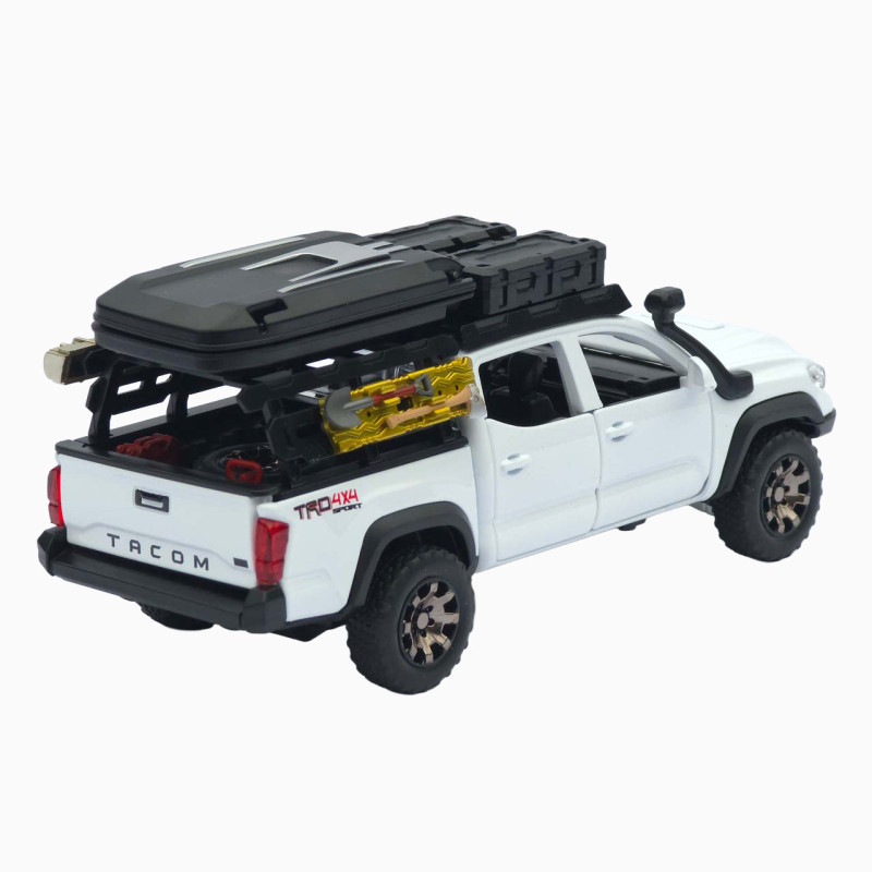 Машинка метал Toyota Tacoma TRD Pro АвтоЕксперт білий 1:32 звук світло інерція (ТК-9415)