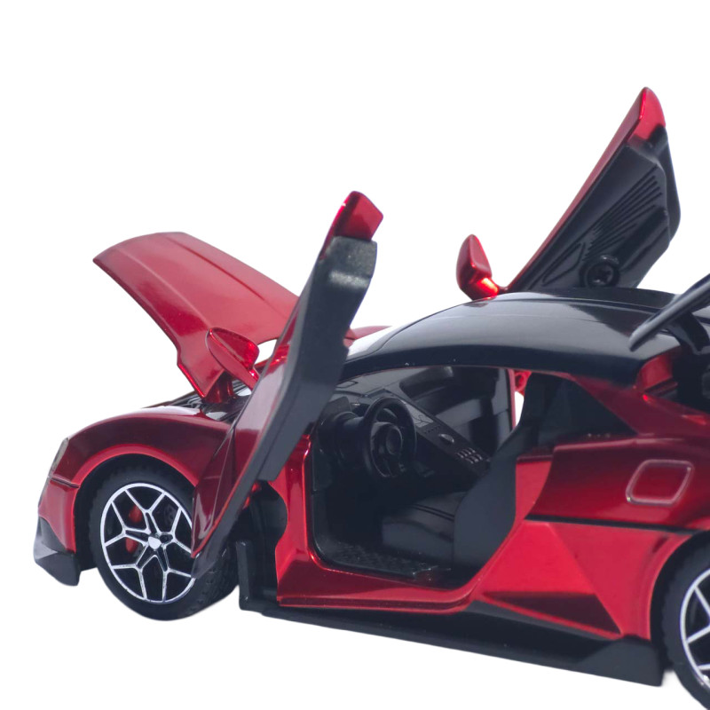 Машинка метал BYD Yangwang U9 АвтоЕксперт червона 1:32 світло звук 15*6*4 см (L-6440-59)