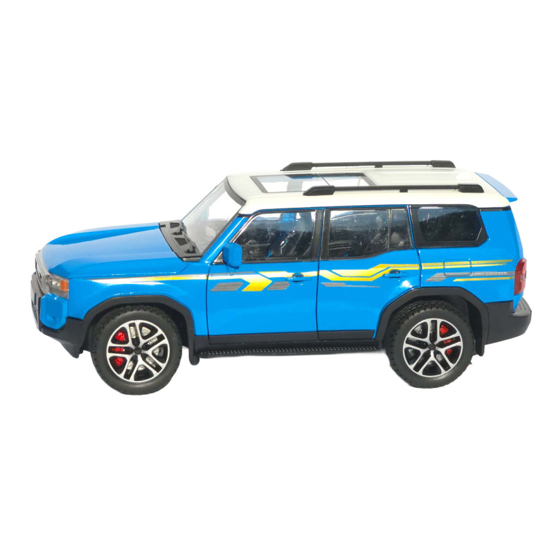 Машинка метал Toyota Land Cruiser Prado АвтоЕксперт блакитна 1:24 звук світло 21*8*8 см (G7605-44)