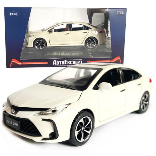 Машинка металева Toyota Corolla «AutoExpert» Тойота Королла біла звук світло 15,5 *4,5 *7 см (GT-6258)