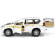 Іграшкова машинка металева Toyota Land Cruiser Prado Автопром Тойота джип 1:24, біла, 20*7*8 см, (68270)