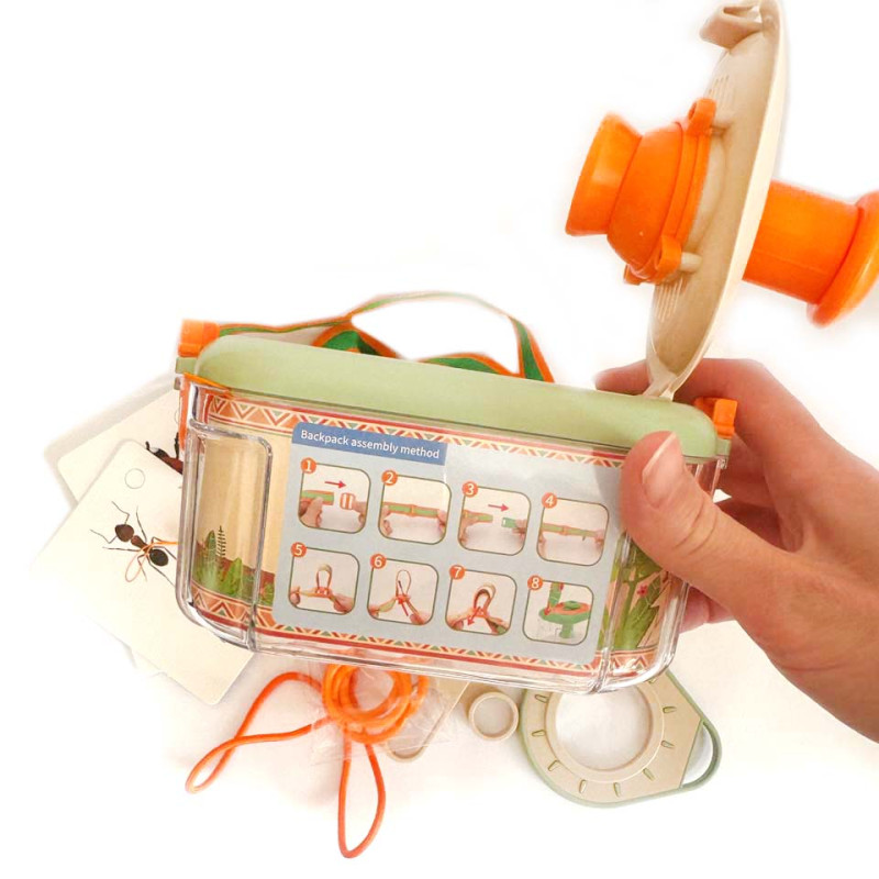 Дитячий Набір дослідів бокс ліхтарик свисток пінцет картки компас (FDE 89202)