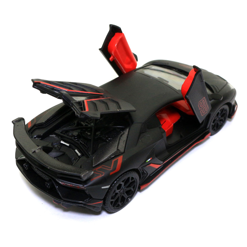 Машинка ігрова Автопром "Lamborghini Aventador SJV" Ламборгіні чорний 15*3*6 см (68472)