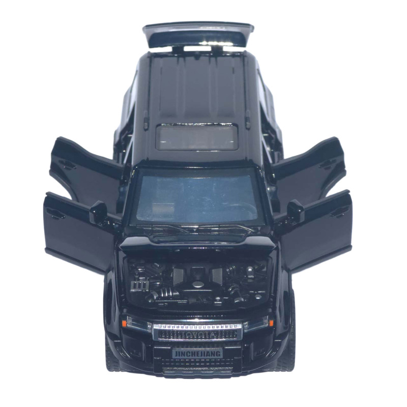 Машинка метал Toyota Land Cruiser Prado 250 АвтоСвіт чорна 1:32 звук світло інерція 15*6,5*6 см (AP-2105)