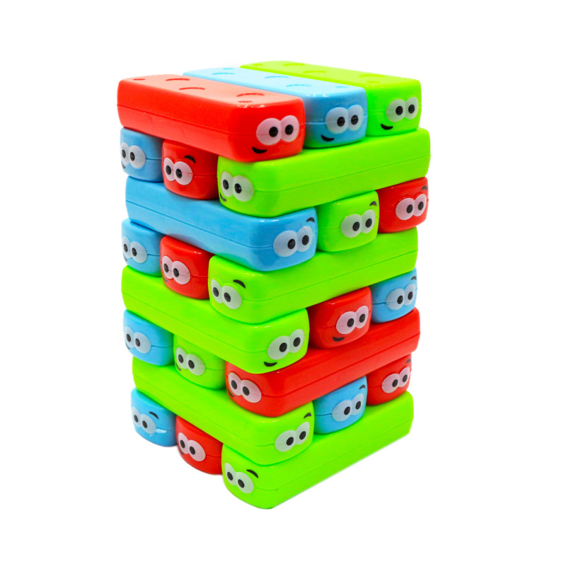 Настільна гра Fun game вежа Vega (Vega) за кольорами. Версія гри Дженга (Jenga) UKB-B0040