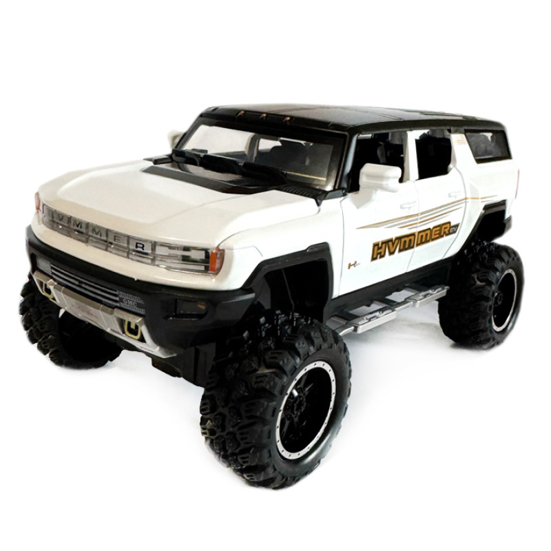 Машинка металева HUMMER EV Special Edition Alloy Хамер білий Автопром 1:24 світло звук відкр двері баг капот 24*10*11см (AP7701)