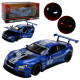 Машинка металева BMW M6 GT3 синя 1:24 світло звук відкр двері капот 20,5*8,5*5,5 см (68255B)