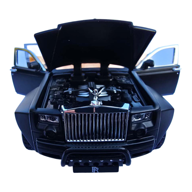 Машинка металева Rolls-Royce Cullinan 6x6 Ролс ройс 1:32 чорний звук світло 18*7*5,5 см (62371)