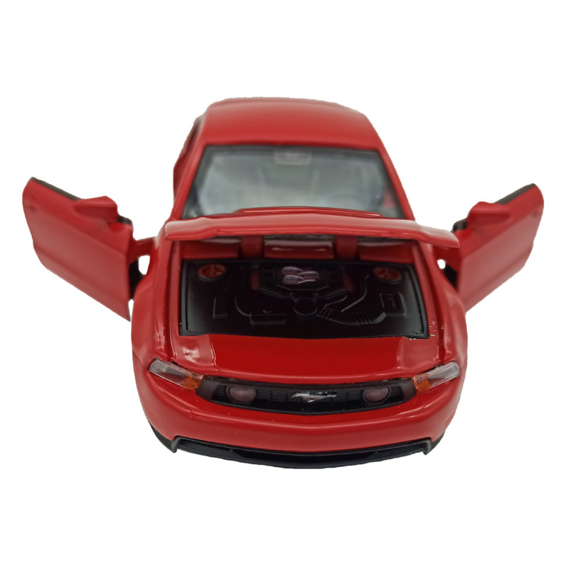 Машинка Металева АВТОПРОМ Ford Mustang GT 1:32 Червона: Інерційна, Зі Звуком, Світлом, Відкривними Дверима, Капот 68307