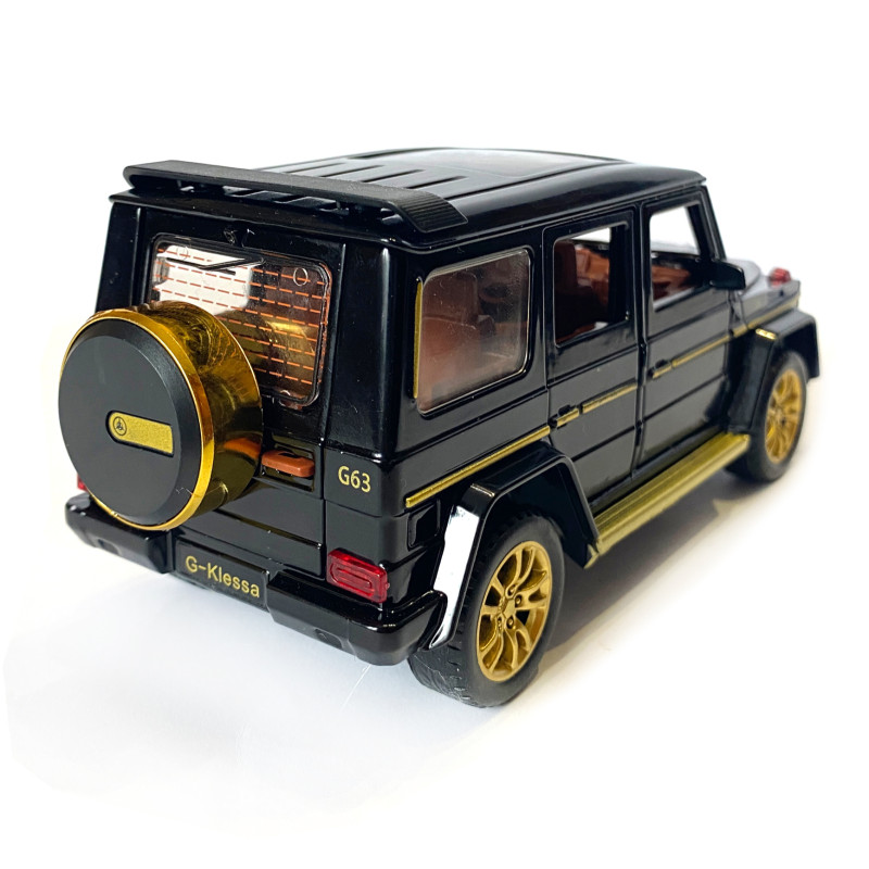 Машинка дитяча металева Mercedes–AMG G 63, мерседес, чорний, Автоексперт, 1:32, звук, світло, інерція, відкриваються двері багажник капот, 16,5*7*6см. (GT-05879)