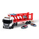 Автоперевізник Scania (4 машинки, світло, звук), Large Truck, TechnoDrive,  42х13х15 см (6414KS)