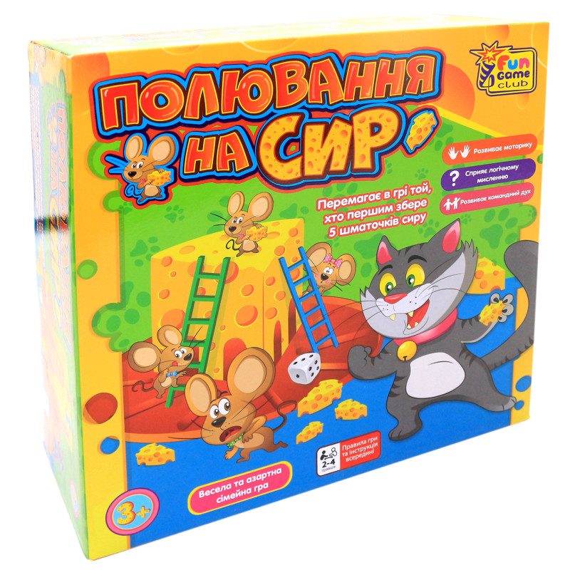 Настільна гра Fun Game «Полювання на сир» (полювання на сір) 7235