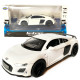 Іграшкова машинка металева Audi R8 V10 performance, Ауді, біла, звук, світло, інерція, відкр двері, багажник, капот, Автоексперт, 1:32,14*7*4,5см (ТК-16650)