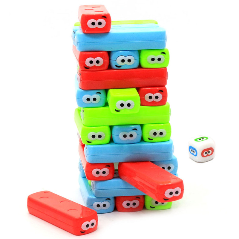 Настільна гра Fun game вежа Vega (Vega) за кольорами. Версія гри Дженга (Jenga) UKB-B0038