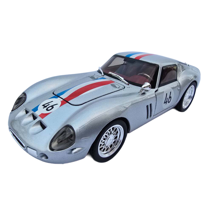 Машинка метал Ferrari 250 GTO Ферарі срібло 1:32 звук світло 14*5,5*3,5см (67007)