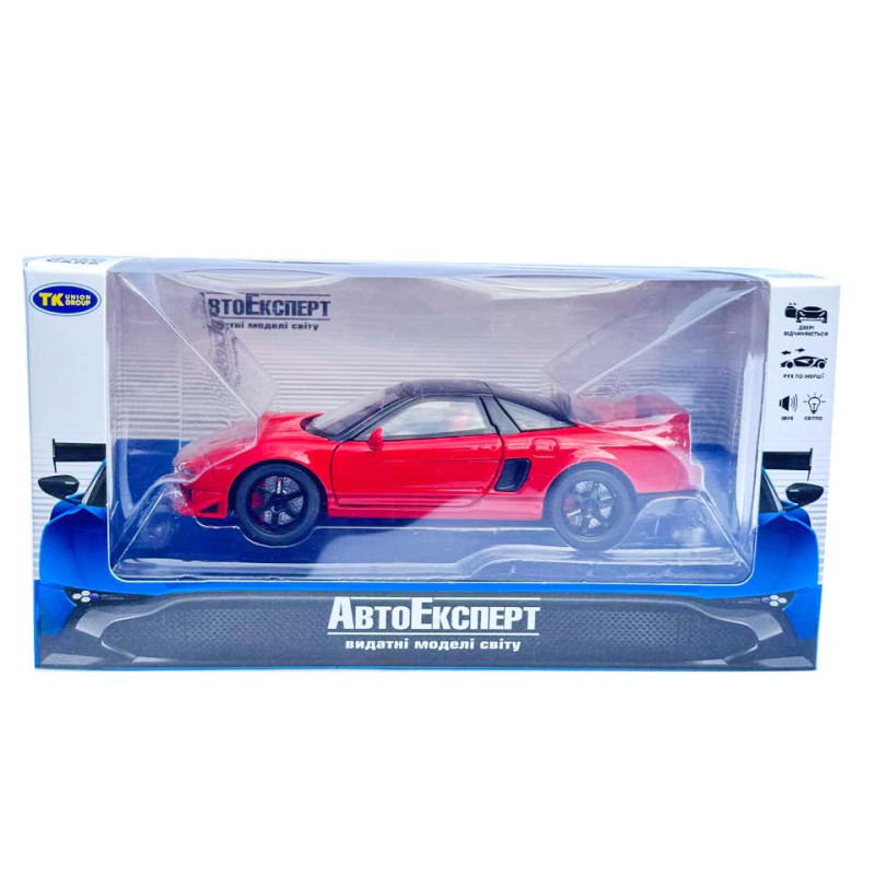 Машинка Honda NSX червона хонда 1:32 світло звук інерція відч двері баг капот 13,5*5*3,5см (TK-41022)