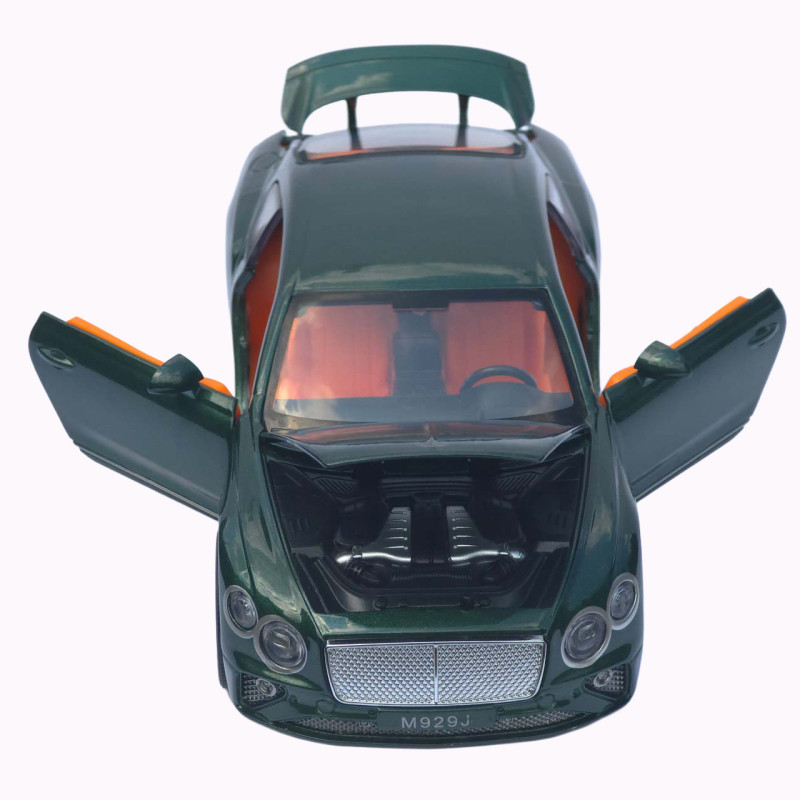 Машинка метал Bentley Continental GT АвтоЕксперт зелена 1:24 звук світло відкр двері капот багажник (RS-93415)