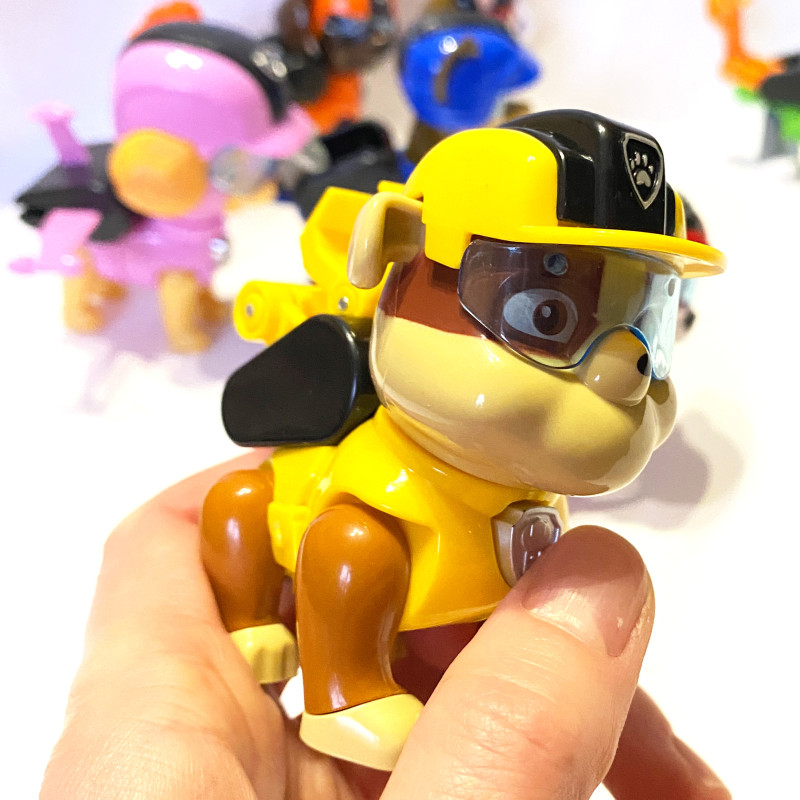 Ігровий набір Щенячий патруль, Paw Patrol, фігурки пластик, рухомі елементи, рюкзак відкр, 7 героїв (805В-1)