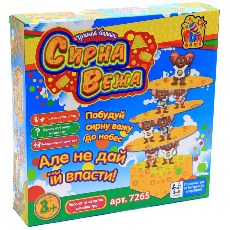 Настільна гра Fun Game Сирна вежа (7265)