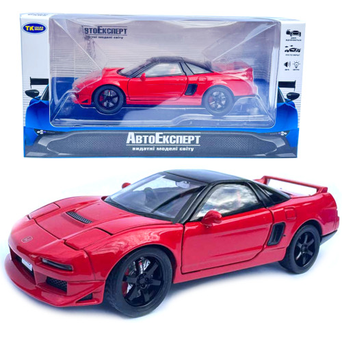 Машинка Honda NSX червона хонда 1:32 світло звук інерція відч двері баг капот 13,5*5*3,5см (TK-41022)