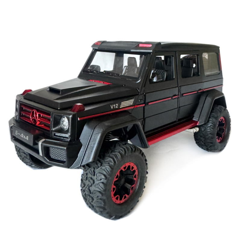 Машинка металева Mercedes G500 мерседес гелінтваген чорна Автоексперт 1:24 світло звук відкриваються двері багажник капот 20*10*11см (GT- 09002)