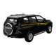 Іграшкова машинка металева Toyota Land Cruiser Prado Автопром Тойота джип 1:24, чорна, 20*7*8 см, (68270)